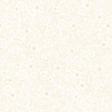 Star floral cream on cream