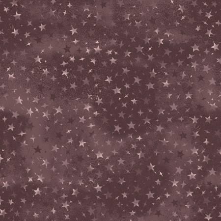 Maroon Stars Digitally Printed - Forest Chatter - Maywood Studio - D10297M-M