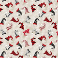 Light Beige Gnome Hat Toss - Wilmington Prints - 82625-930