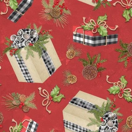 Christmas Packages on Red - Nicole Tamarin - Springs Creative - SPR72485-D650715