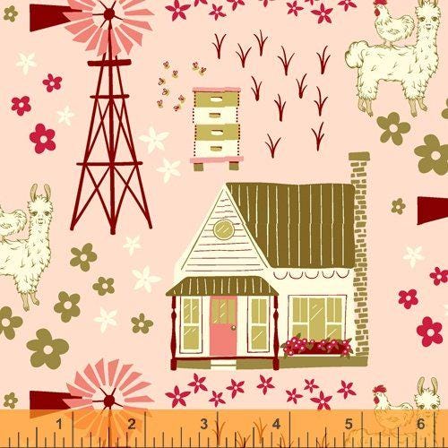 Homestead Life - Shirley Pink Vignette - Judy Jarvi - 51518-1 - Windham Fabrics