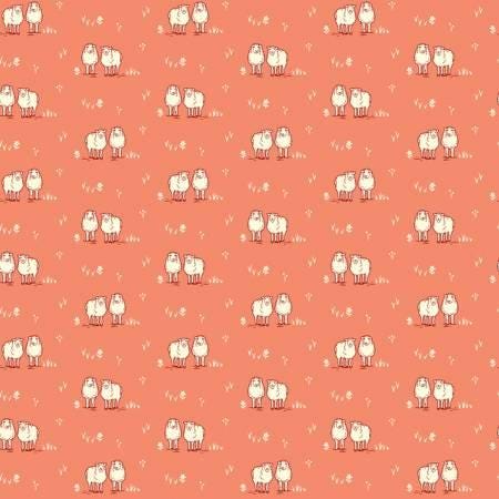 Homestead Life - Coral Hey Ewe - 51522-8 - Judy Jarvi - Windham Fabrics