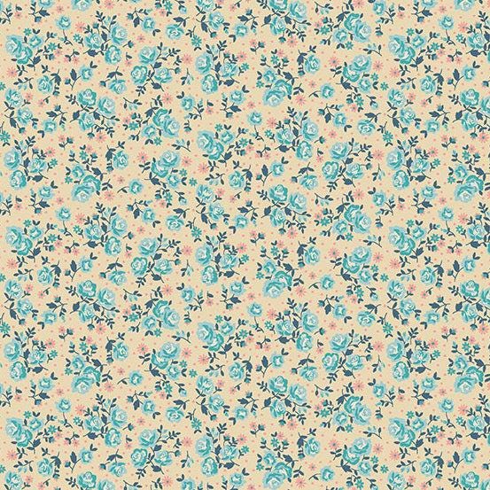 Stitch In Time - TP-2140-Q - Cream Ditzy Floral - Makower