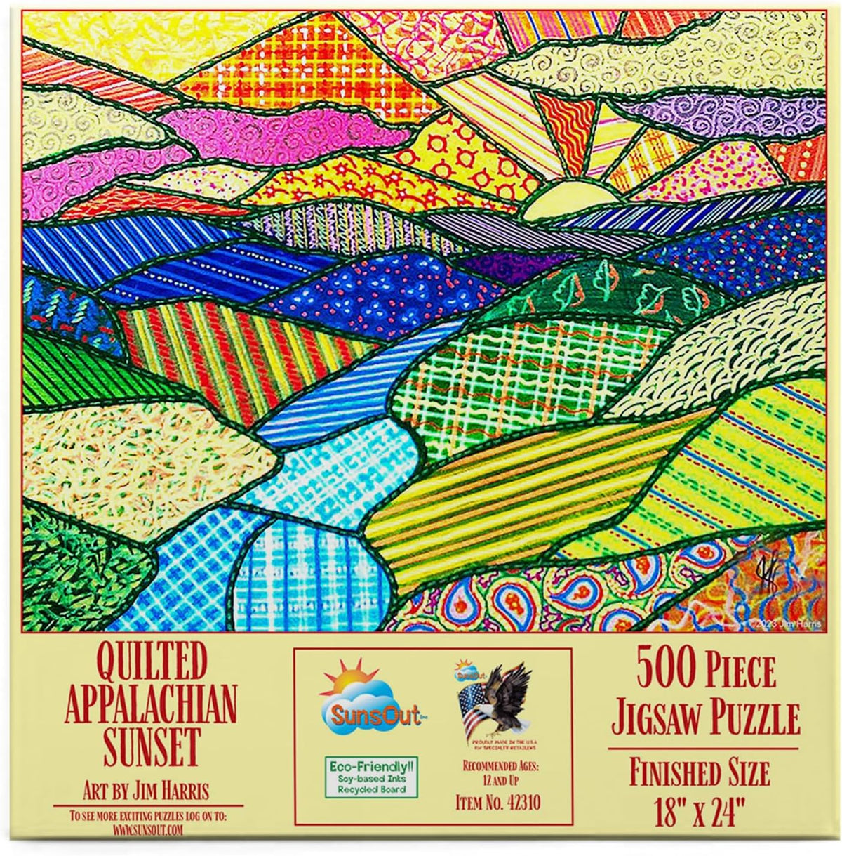 SunsOut Quilted Appalachian Sunset