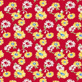 Red Tossed Daisies - Wild Flour - Windham Fabrics - 53495-1