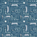 Air Force Text Denim - Coming Home - Military - Riley Blake - C14428R-DENIM