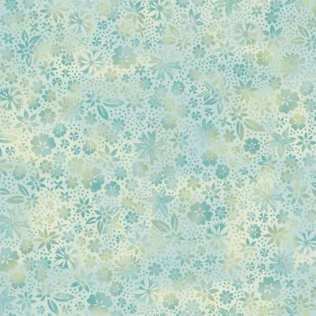 Blue Flowers Digitally Printed - Forest Chatter - Maywood Studio - D10296M-B