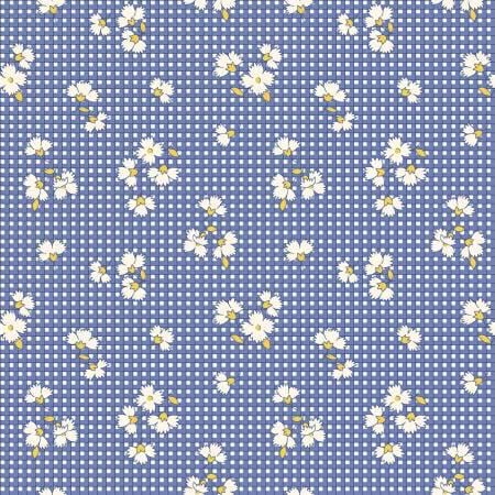 Blue Daisies - Simply Charming - Marcus Fabrics - R350248-BLUE