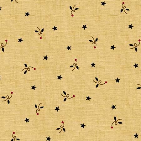 Fabric - Tan - Star - Butter Churn Basics - Kim Diehl - Henry Glass - 6286-33