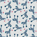 Fabric - Silly Safari - Zebra Print - Rena Askey - Studio E - 5939-90
