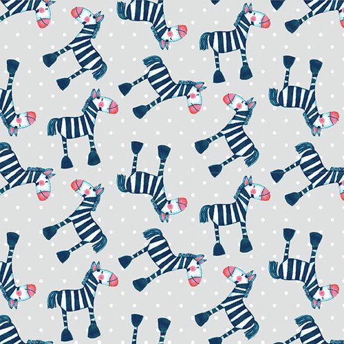 Fabric - Silly Safari - Zebra Print - Rena Askey - Studio E - 5939-90
