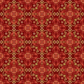 Red Medallion Tiles - Chicken Shack - Jan Matt - Henry Glass - 3310-88