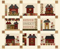 Cream Home Sweet Home Panel - 36 Inch - Debbie Busby - Henry Glass - 3174-33