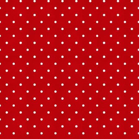 Fabric -Red Dots - Henry Glass Fabrics - 521-88