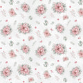 Fabric - Pearl White - Sweet Pointsettia 6 Inch