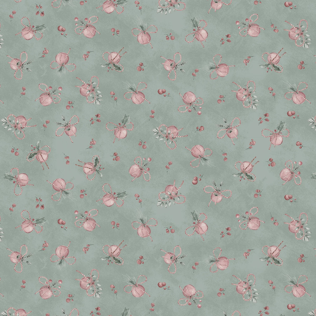 Fabric - Green - Moss Berry Decoration 5.5 Inch