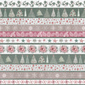 Fabric - Christmas - Ribbon - Stripe 6 Inch