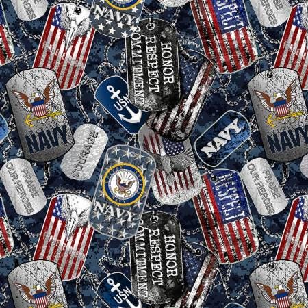Navy Military Dogtags - Sykel Enterprises - 1254N-X