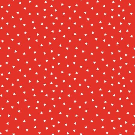 Small Hearts Red - Be Mine Valentine - J. Wecker Frisch - Riley Blake - C12788R-RED