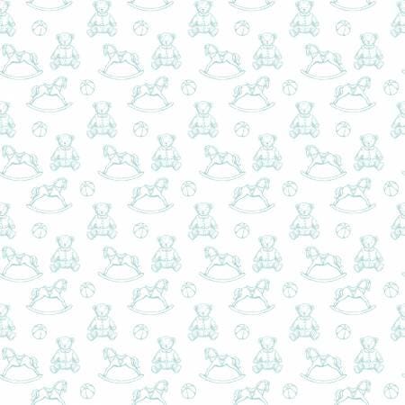 White Turquoise - Simply Loved Toys - Simply Blessed - Benartex - 16061B-91
