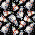 Multi Bright Snowman Christmas - Four Seasons David Textiles - DX-4792-4C-2