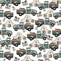 Multi Trucks and Barns Allover - A Beautiful Day - Henry Glass - 1099-07