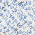 White Blue Rosebuds Batik - Anthology Fabrics - 3433Q-X