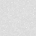 Star floral grey on grey