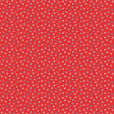 Red Snow Dots - Oh What Fun - Poppie Cotton - OF23312