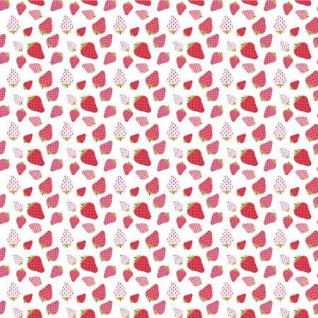 White Strawberry Patch - Prairie Sisters - Poppie Cotton - PH23423