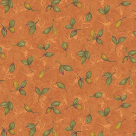 Rust Falling Leaves - Marcus Fabrics - R210339D-RUST