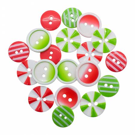 Notions - Colors of Christmas Buttons BG-4840