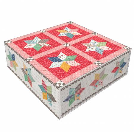 Cook Book Pot Luck Stars Quilt Kit - Lori Holt - Riley Blake Designs - KT-11750