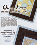 Large Quick Easy Border Mitering Tool - Sew Biz - MBT101