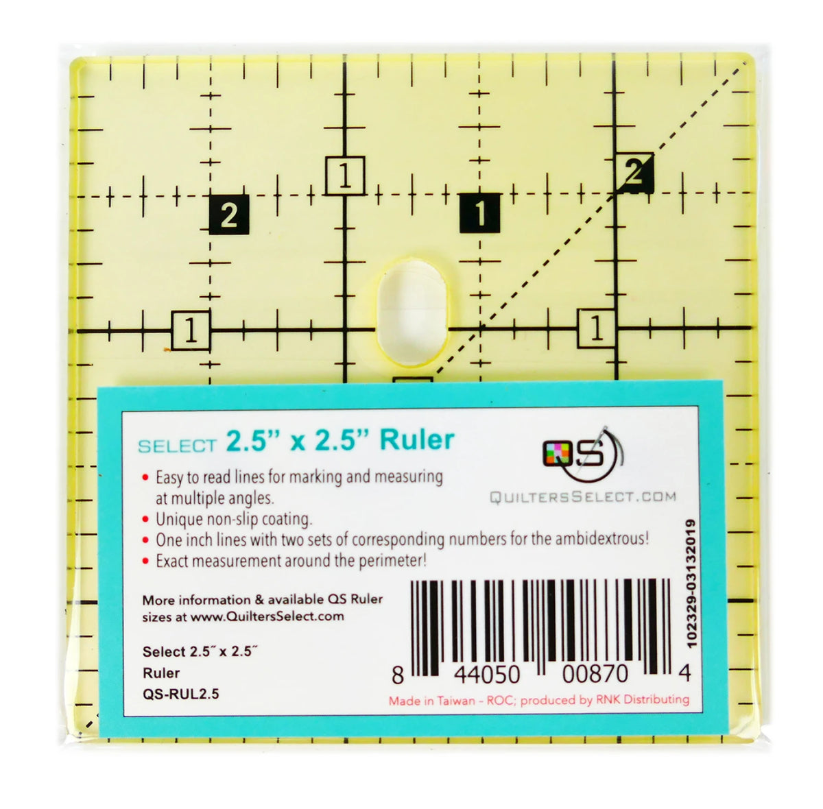 2.5inx2.5in Ruler