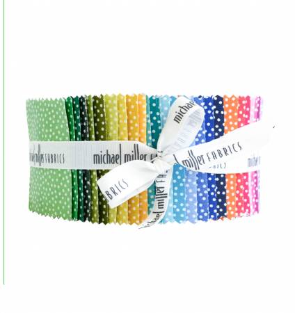 Garden Pindots - 2.5inch Strip Roll - 40pcs bundle - Michael Miller - ROLL-0194