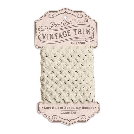Vintage Trim Ric Rac Linen 5/8in x 12yd