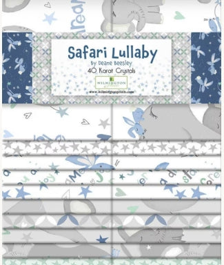 Safari Lullaby Strip Pack (40-2.5" x WOF) by Wilmington Prints 840-824-840 cotton quilting fabric