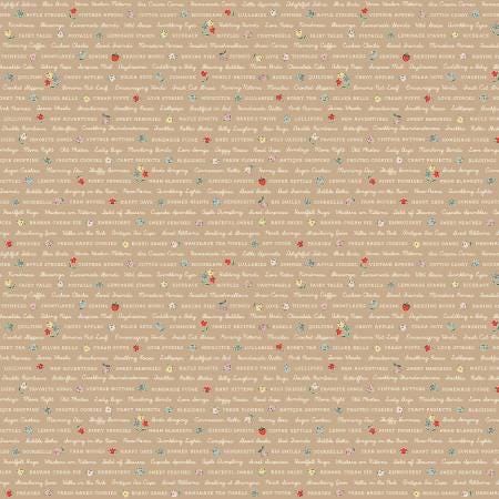 Brown Love Letters - My Favorite Things - Poppie Cotton - FT23715