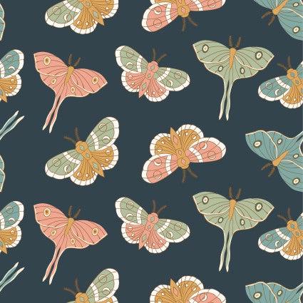 Moonbeam Dreams - Night Lunar Moth - Poppie Cotton - MC23852