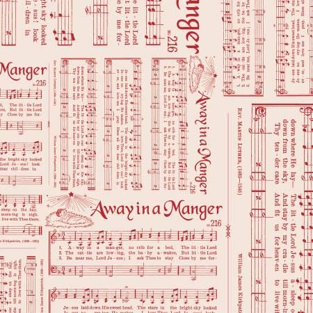 108" Wide Backing Caroling Schoolhouse - Home Town Holiday - Lori Holt - Riley Blake Designs - WB14926R-SCHOOL
