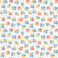 Blue Floral Net - Franny's Flowers - Maywood Studio - 10502M-B
