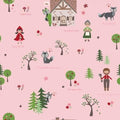 Fabric - Pink - To Grandmother's House - Through the Woods - Riley Blake - C14370R-PINK