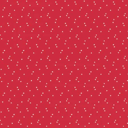 Red Seasonal Basic Stars - Riley Blake Designs - C657R-RED
