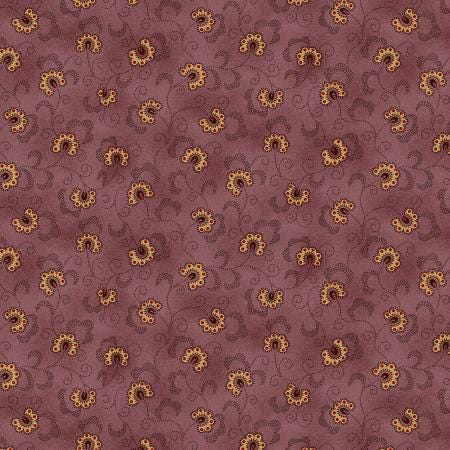 Violet Lacy Blooms - Scrap Basket Favorites - Kim Diehl - Henry Glass - 1512-55