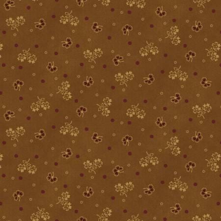 Honey Tossed Outline Floral - Hannah West - Henry Glass - 2918-44