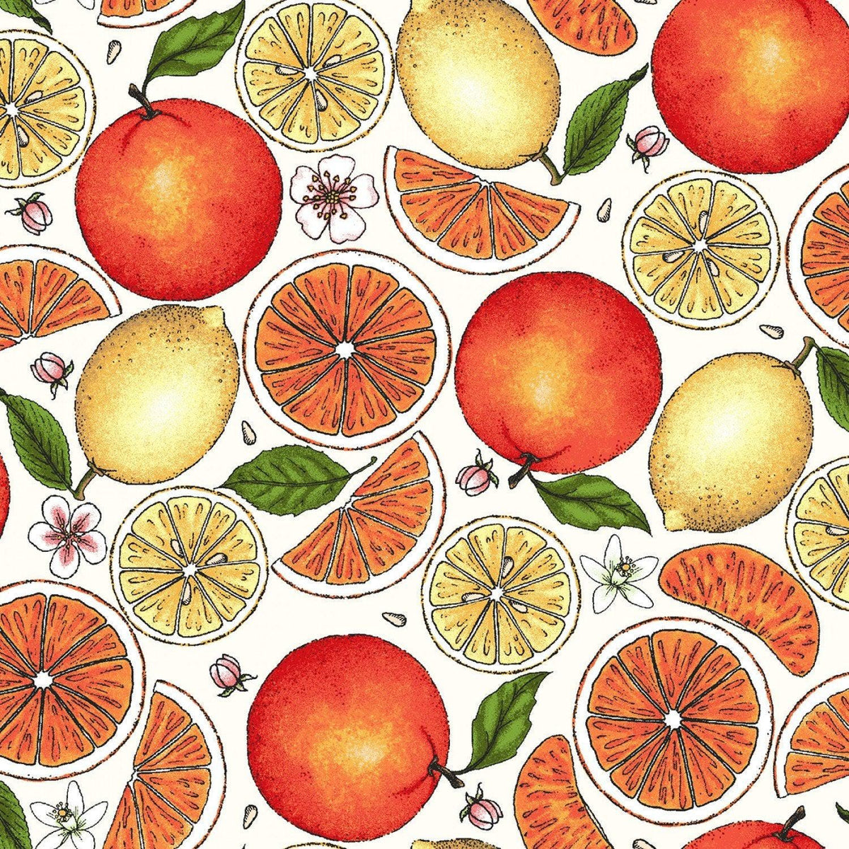 Cream Citrus - Fancy Fruit - Kris Lammers - Maywood Studio - 10305M-E
