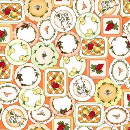 Orange Fruit Plates - Fancy Fruit - Kris Lammers - Maywood Studio - 10303M-O