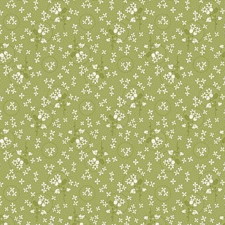 Green Floral Rings - Sentiments - Kaye England - Wilmington Prints - 98727-771
