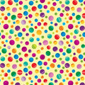 Yellow Multi Dots 6 Inch repeat